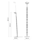 Lampadaire Extensible En Aluminium Noir Mat Design Échelle - Watchful Viadurini