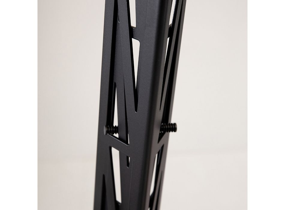 Lampadaire Extensible En Aluminium Noir Mat Design Échelle - Watchful Viadurini