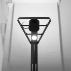 Lampadaire Extensible En Aluminium Noir Mat Design Échelle - Watchful Viadurini