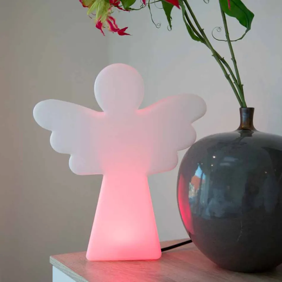 Lampadaire Blanc E27, Led ou Ange Solaire Design Moderne - Angelostar Viadurini