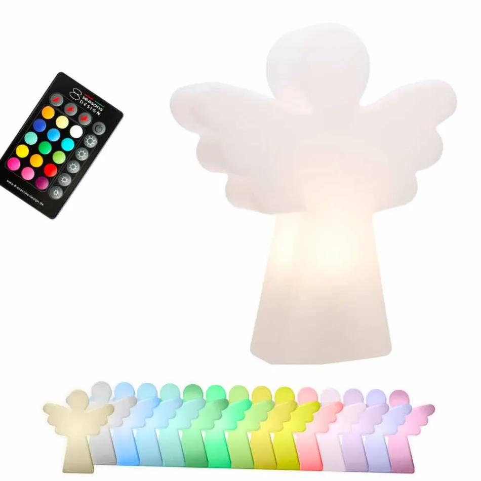 Lampadaire Blanc E27, Led ou Ange Solaire Design Moderne - Angelostar Viadurini