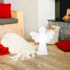 Lampadaire Blanc E27, Led ou Ange Solaire Design Moderne - Angelostar Viadurini
