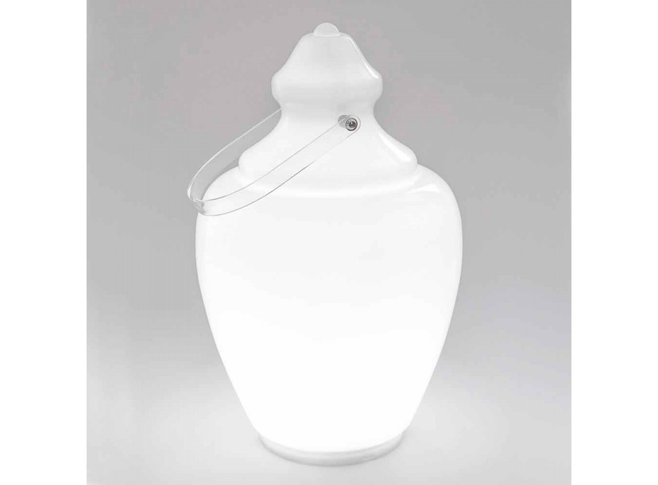 Lampadaire Design en Plexiglas Blanc en Giara étrusque - Ladymarian Viadurini