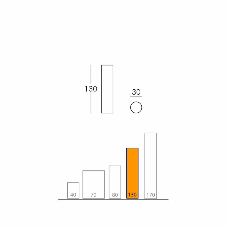 Lampadaire Slide Fluo cylindrique fabriqué en Italie Viadurini