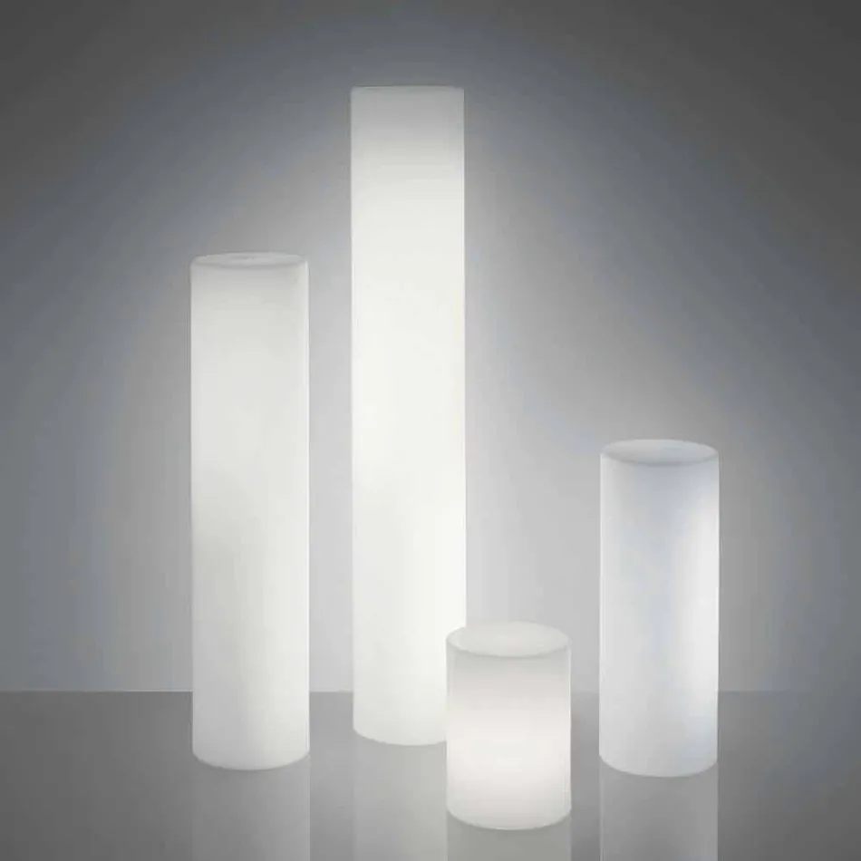 Lampadaire Slide Fluo cylindrique fabriqué en Italie Viadurini