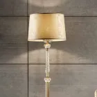 Lampadaire Classique en Porcelaine et Verre Soufflé de Luxe - Eteria Viadurini