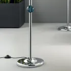 Lampadaire classique en verre artisanal italien et abat-jour - Memore Viadurini