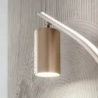 Lampadaire avec spot orientable et seconde lumière à l'arrière - Camphre Viadurini