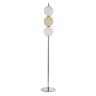 Lumira - Lampadaire à trois lumières en verre soufflé, fabriqué en Italie Viadurini