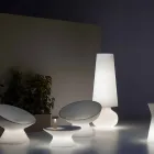Lampadaire d'extérieur avec structure en polyéthylène Made in Italy - Desmond Viadurini