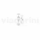 Lampadaire de jardin en aluminium Anika fabriqué en Italie Viadurini