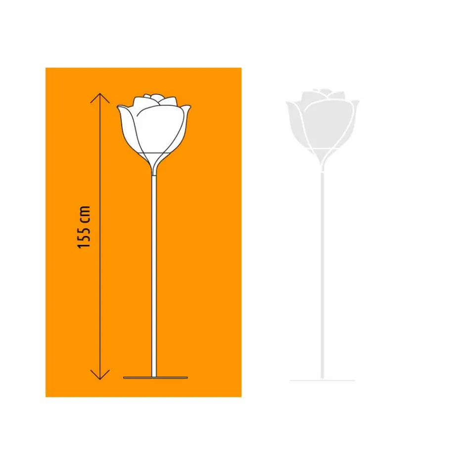 Lampadaire Design Fleur en Plastique Intérieur - Baby Love - Myyour Viadurini