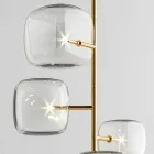 Lampadaire design avec structure en métal brillant Made in Italy - Donatina Viadurini