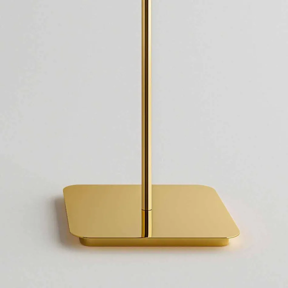 Lampadaire design avec structure en métal brillant Made in Italy - Donatina Viadurini