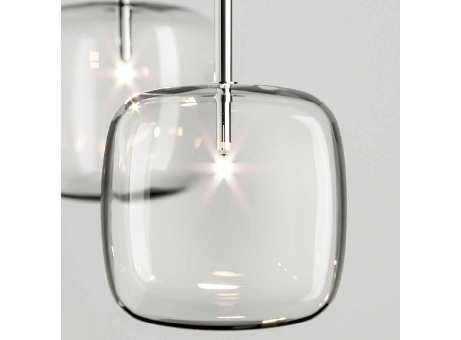 Lampadaire design avec structure en métal brillant Made in Italy - Donatina Viadurini