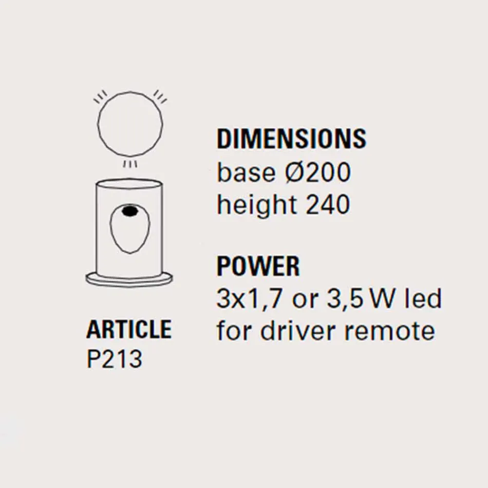Lampadaire design moderne à 3 lumières, U-Boat - Toscot Viadurini