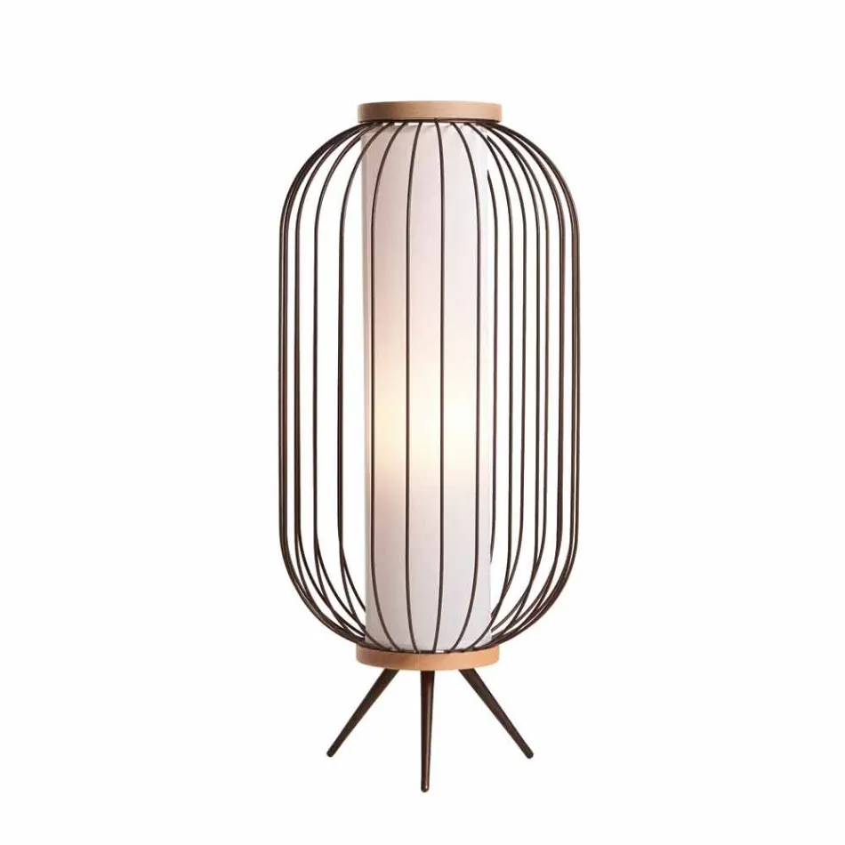 Lampadaire design moderne Fanny Steel Ø37xh80 de Viadurini