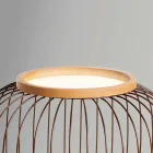 Lampadaire design moderne Fanny Steel Ø37xh80 de Viadurini
