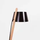 Lampadaire design en bois de hêtre et métal laqué - Avetta Viadurini