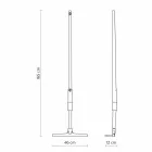 Lampadaire d'extérieur en technopolymère blanc Design de 3 formes - Outils Viadurini