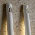 Lampadaire d'extérieur en technopolymère blanc Design de 3 formes - Outils Viadurini