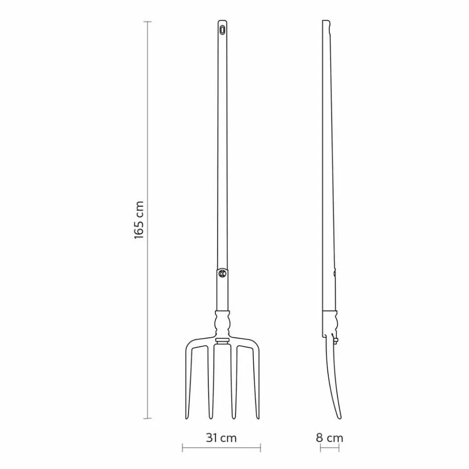 Lampadaire d'extérieur en technopolymère blanc Design de 3 formes - Outils Viadurini