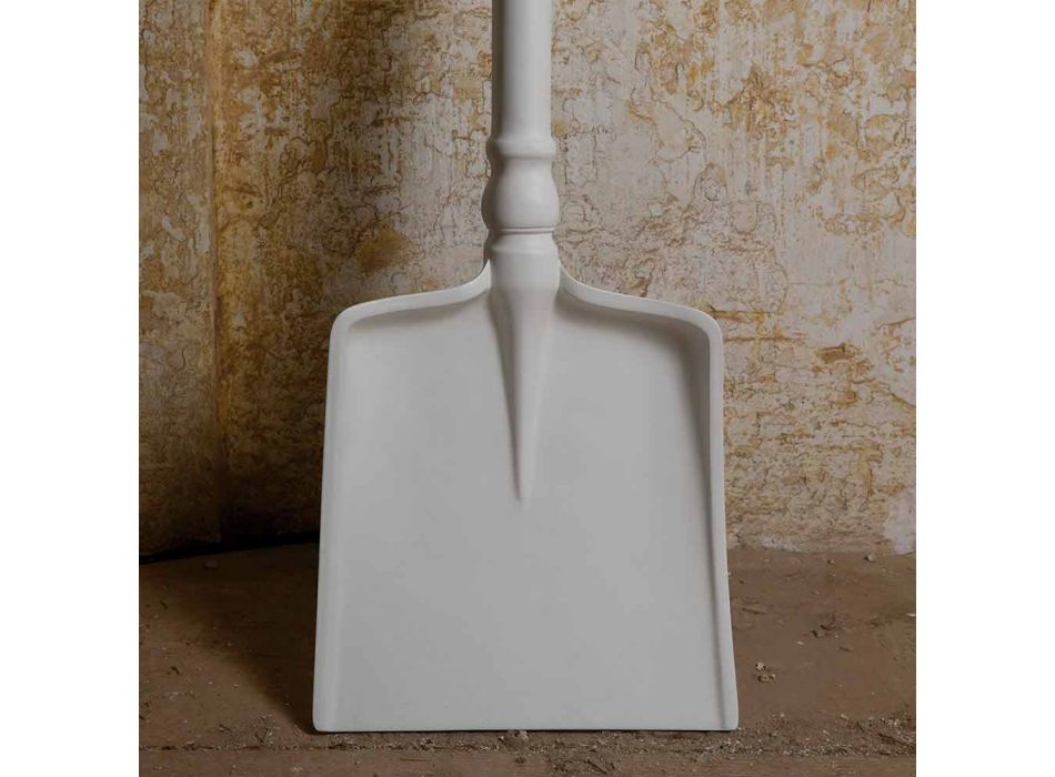 Lampadaire d'extérieur en technopolymère blanc Design de 3 formes - Outils Viadurini