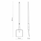 Lampadaire d'extérieur en technopolymère blanc Design de 3 formes - Outils Viadurini
