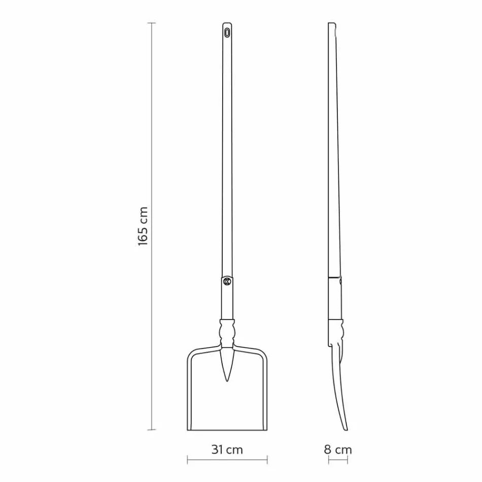 Lampadaire d'extérieur en technopolymère blanc Design de 3 formes - Outils Viadurini