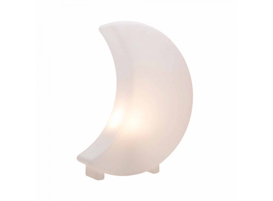 Lampadaire en forme de lune en plastique 2 tailles Design moderne - Lunastar Viadurini