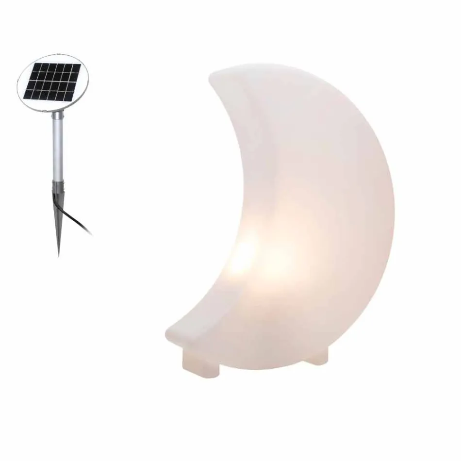 Lampadaire en forme de lune en plastique 2 tailles Design moderne - Lunastar Viadurini