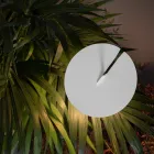 Lampadaire de Jardin Design Aluminium Blanc avec Feuille de Nénuphar - Cipriam Viadurini