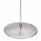 Lampadaire en acier avec abat-jour blanc Hmax 149,5cm Lune Viadurini