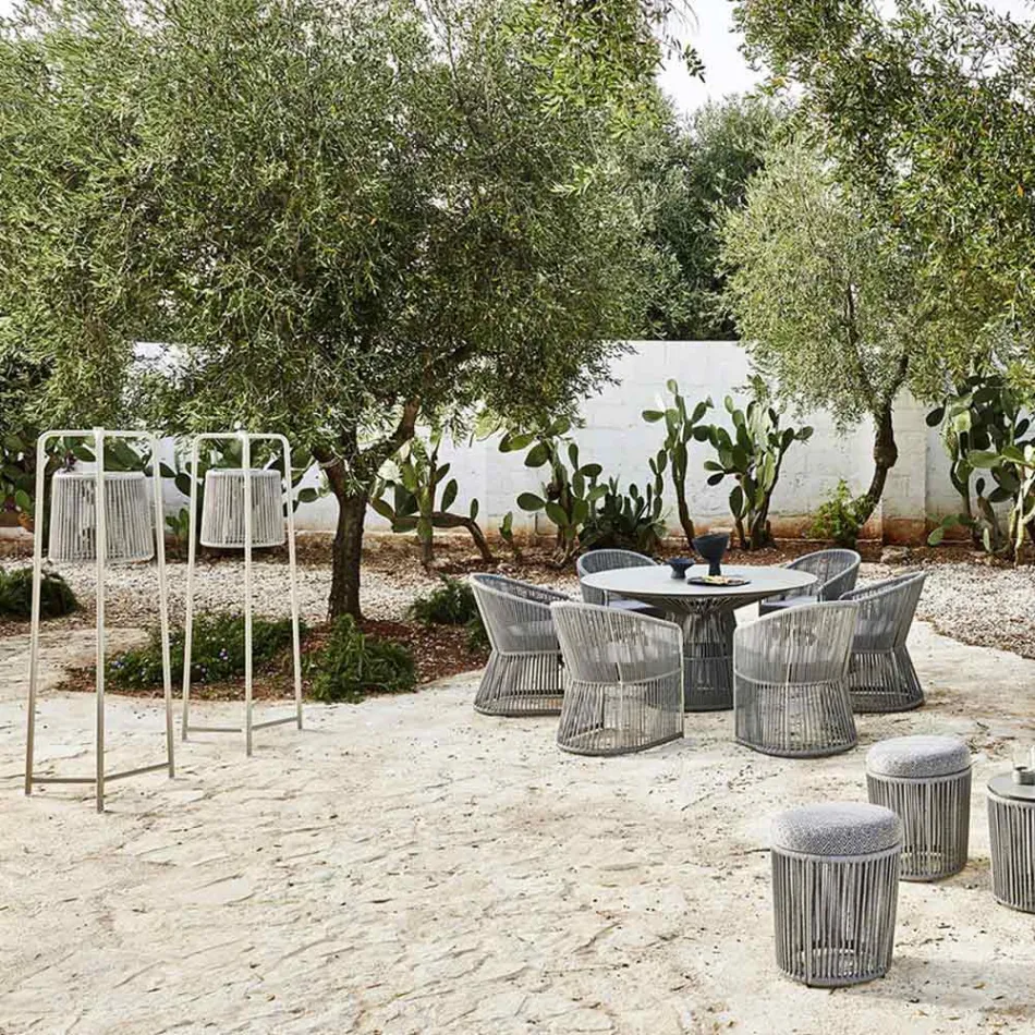 Lampadaire en Aluminium et Fibre Made in Italy - Tibidabo by Varaschin Viadurini