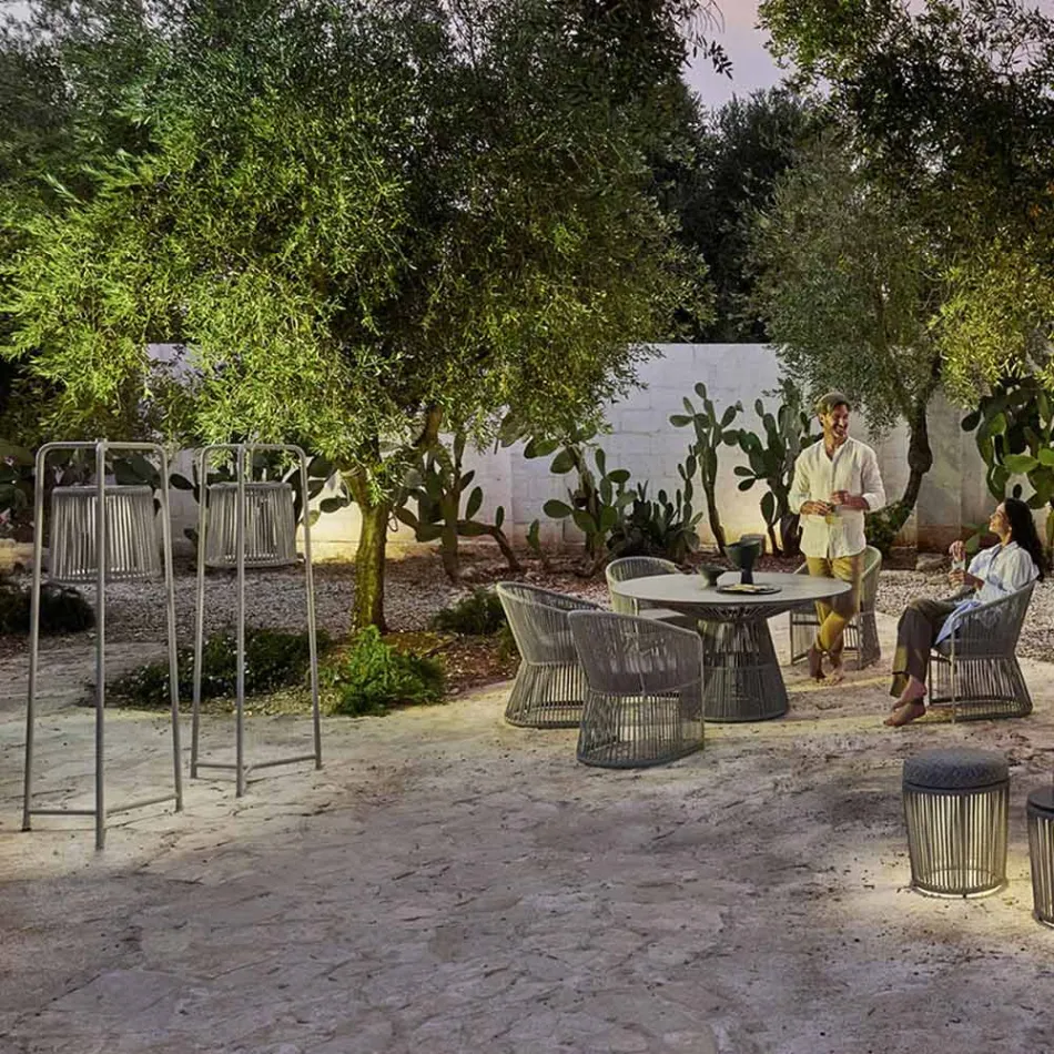 Lampadaire en Aluminium et Fibre Made in Italy - Tibidabo by Varaschin Viadurini