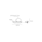 Lampadaire en aluminium, métal et verre blanc - Luma Viadurini