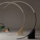 Lampadaire en Métal Peint avec Lumière LED Dimmable - Eucalyptus Viadurini