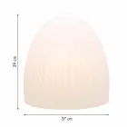 Lampadaire en plastique blanc avec design LED, solaire ou E27 - Massostar Viadurini