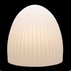 Lampadaire en plastique blanc avec design LED, solaire ou E27 - Massostar Viadurini