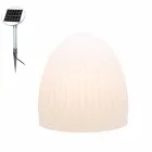 Lampadaire en plastique blanc avec design LED, solaire ou E27 - Massostar Viadurini