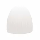 Lampadaire en plastique blanc avec design LED, solaire ou E27 - Massostar Viadurini