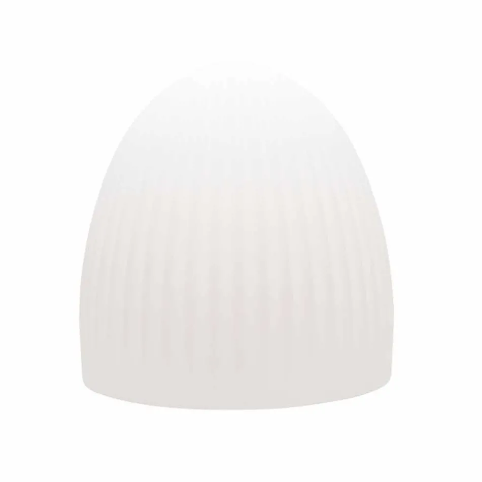 Lampadaire en plastique blanc avec design LED, solaire ou E27 - Massostar Viadurini