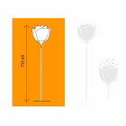 Lampadaire extérieur en plastique Flower Design - Baby Love - Myyour Viadurini