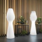 Lampadaire en polyéthylène blanc avec LED Made in Italy - Reyes Viadurini