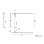 Lampadaire en Chêne Massif et Acier Made in Italy, Précieux - Calisto Viadurini