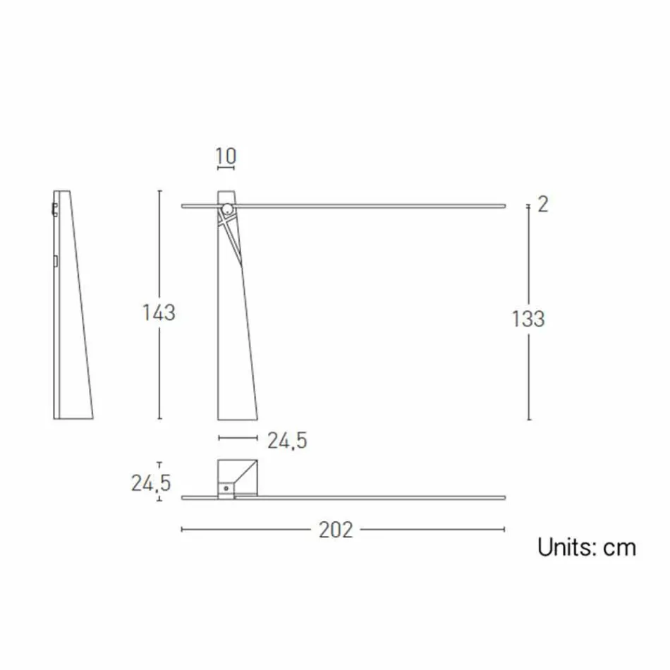 Lampadaire en Chêne Massif et Acier Made in Italy, Précieux - Calisto Viadurini