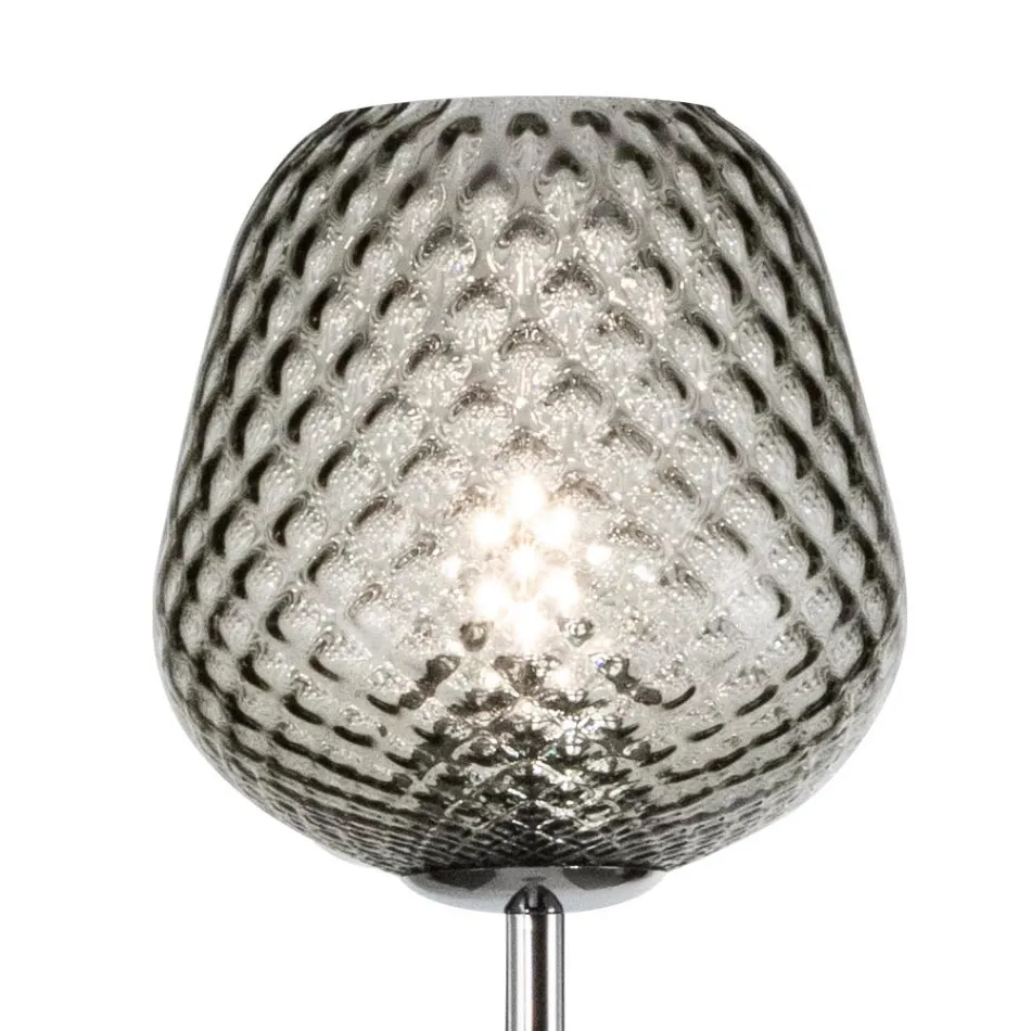 Lampadaire en verre opaque ou transparent, fabriqué en Italie - Elisia Viadurini