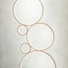 Lampadaire LED Moderne en Métal Peint Or ou Argent - Punto Viadurini