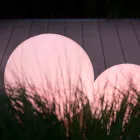 Lampadaire LED multicolore en plastique blanc, design rond - Globostar Viadurini