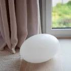 Lampadaire LED, Solaire ou E27 de Design Ovale Moderne Coloré - Uovostar Viadurini